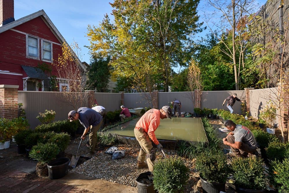 Landscaping project in Shaker Heights