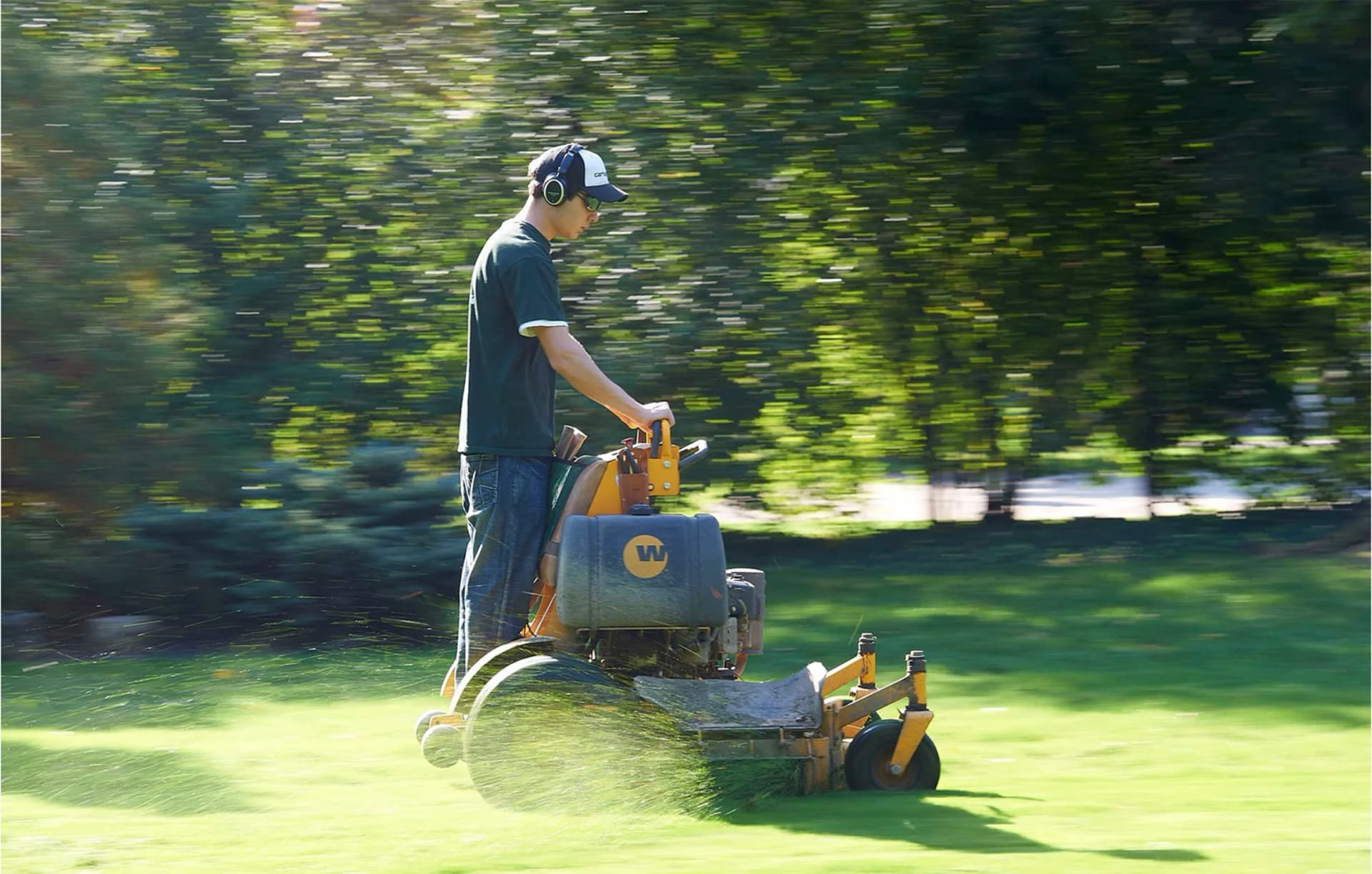 Landscape maintenance work in Cleveland